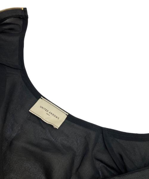UNITED ARROWS TOKYO（ユナイテッドアローズトウキョウ）UNITED ARROWS TOKYO (ユナイテッドアローズトウキョウ) シアーフレアジャケット ブラック サイズ:不明（実寸参照）の古着・服飾アイテム