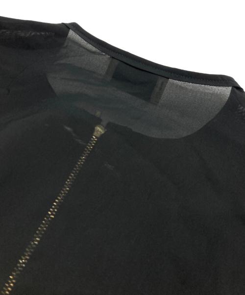 UNITED ARROWS TOKYO（ユナイテッドアローズトウキョウ）UNITED ARROWS TOKYO (ユナイテッドアローズトウキョウ) シアーフレアジャケット ブラック サイズ:不明（実寸参照）の古着・服飾アイテム