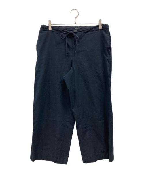 Eleven 2nd（イレブンセカンド）eleven 2nd (イレブンセカンド) コットンウールワイドパンツ ネイビー サイズ:不明(実寸参照)の古着・服飾アイテム