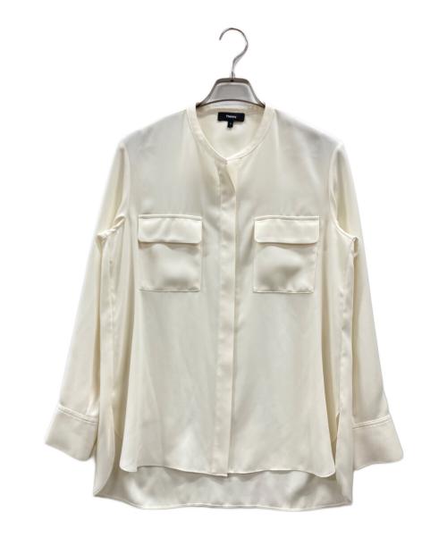 theory（セオリー）theory (セオリー) Prime GGT PKT Detail Blouse アイボリー サイズ:Sの古着・服飾アイテム