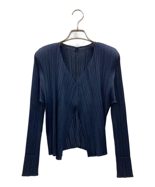 PLEATS PLEASE（プリーツプリーズ）PLEATS PLEASE (プリーツプリーズ) NEW COLORFUL BASICS 4 ネイビー サイズ:3の古着・服飾アイテム