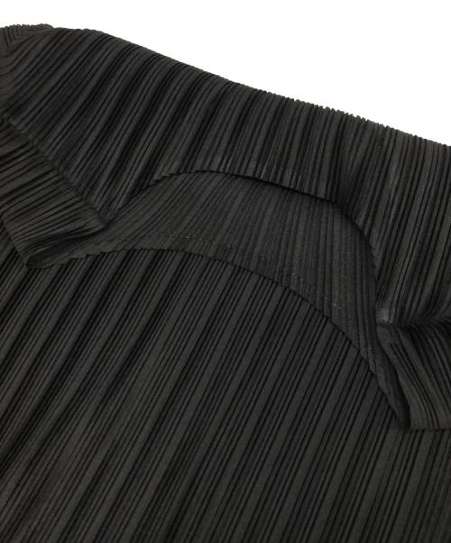 PLEATS PLEASE（プリーツプリーズ）PLEATS PLEASE (プリーツプリーズ) RIB PLEATS BASICS Top ブラック サイズ:3の古着・服飾アイテム
