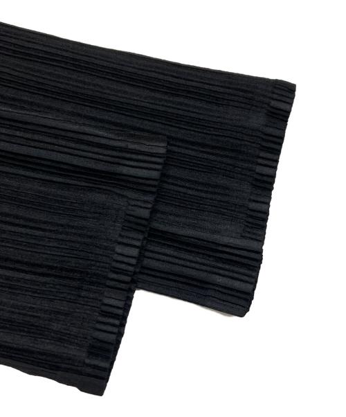 PLEATS PLEASE（プリーツプリーズ）PLEATS PLEASE (プリーツプリーズ) RIB PLEATS BASICS Top ブラック サイズ:3の古着・服飾アイテム