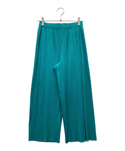 PLEATS PLEASE（プリーツプリーズ）PLEATS PLEASE (プリーツプリーズ) MONTHLY COLORS : JUNE PANTS グリーン サイズ:2の古着・服飾アイテム