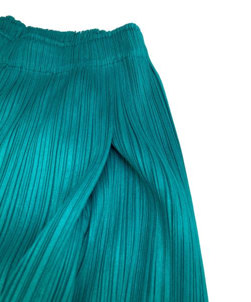 PLEATS PLEASE（プリーツプリーズ）PLEATS PLEASE (プリーツプリーズ) MONTHLY COLORS : JUNE PANTS グリーン サイズ:2の古着・服飾アイテム