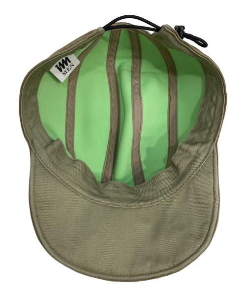 ISSEY MIYAKE MEN（イッセイミヤケメン）ISSEY MIYAKE MEN (イッセイミヤケメン) CARVED CAP オリーブ サイズ:Freeの古着・服飾アイテム