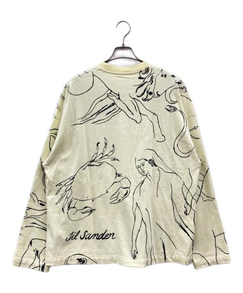 JIL SANDER（ジルサンダー）JIL SANDER (ジルサンダー) Yellow Zodiac Long Sleeve T-Shirt イエロー サイズ:Lの古着・服飾アイテム