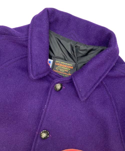 skookum（スクーカム）skookum (スクーカム) スタジャン パープル サイズ:36の古着・服飾アイテム