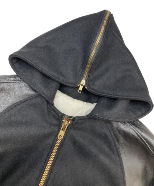 skookum（スクーカム）skookum (スクーカム) ふスタジャン ブラック サイズ:38の古着・服飾アイテム