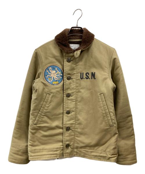 THE REAL McCOY'S（ザ・リアルマッコイズ）THE REAL McCOY'S (ザ・リアルマッコイズ) N-1 DECK JACKET  FASRON 111 カーキ サイズ:38の古着・服飾アイテム