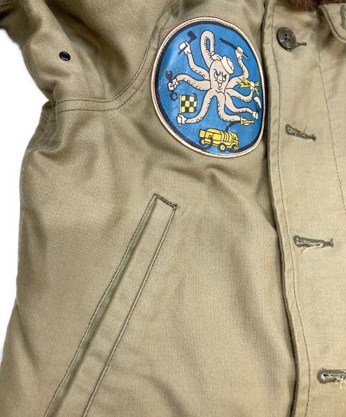 THE REAL McCOY'S（ザ・リアルマッコイズ）THE REAL McCOY'S (ザ・リアルマッコイズ) N-1 DECK JACKET  FASRON 111 カーキ サイズ:38の古着・服飾アイテム