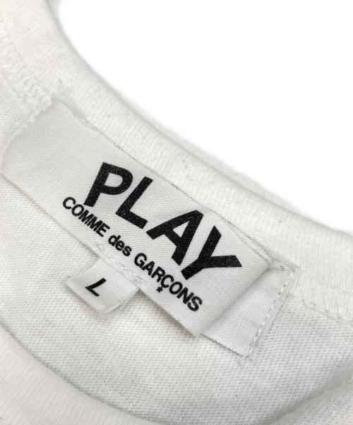 PLAY COMME des GARCONS（プレイコムデギャルソン）PLAY COMME des GARCONS (プレイコムデギャルソン) Play Double Heart T-Shirts ホワイト サイズ:Lの古着・服飾アイテム