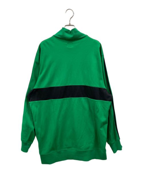adidas（アディダス）adidas (アディダス) トラックジャケット ブラック×グリーン サイズ:XLの古着・服飾アイテム