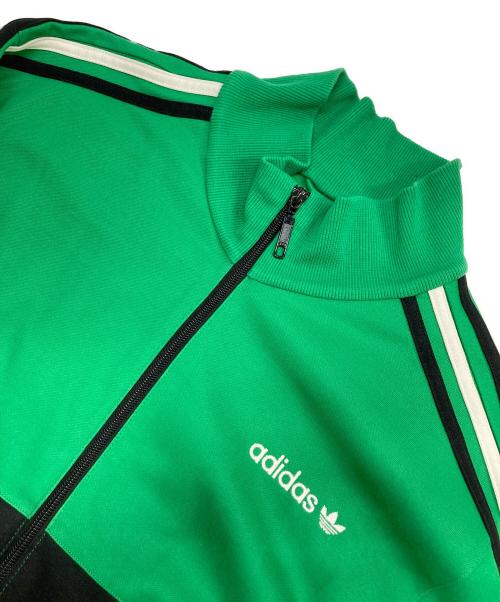 adidas（アディダス）adidas (アディダス) トラックジャケット ブラック×グリーン サイズ:XLの古着・服飾アイテム