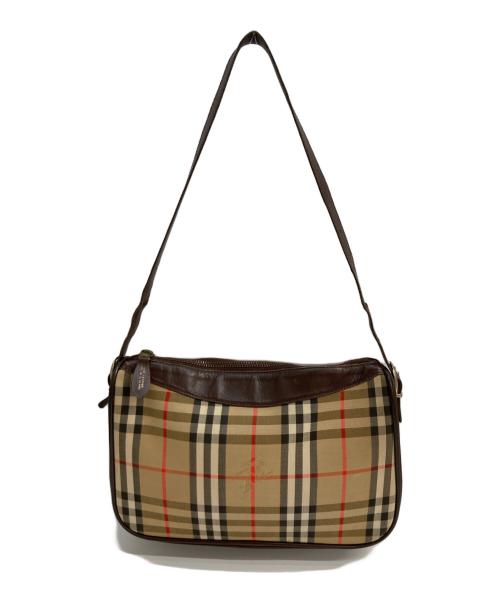 Burberry's（バーバリーズ）Burberry's (バーバリーズ) ノヴァチェックワンショルダーバッグ ブラウンの古着・服飾アイテム