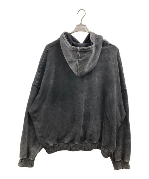 PERSONSOUL（パーソンソウル）PERSONSOUL (パーソンソウル) ウォッシング ダーティ パーカー ブラック サイズ:Lの古着・服飾アイテム