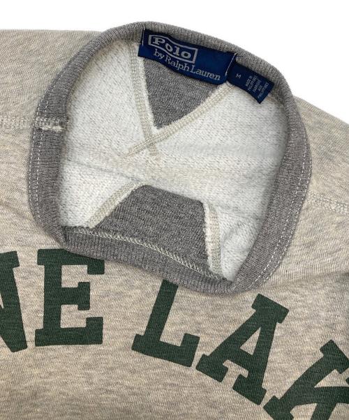 POLO RALPH LAUREN（ポロ・ラルフローレン）POLO RALPH LAUREN (ポロ・ラルフローレン) プリントスウェット グリーン×グレー サイズ:Mの古着・服飾アイテム