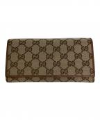 GUCCIグッチ）の古着「GGキャンハバス長財布」｜ブラウン