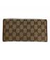 GUCCI (グッチ) GGキャンハバス長財布 ブラウン：7000円