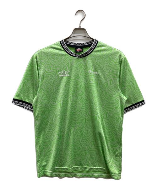 SUPREME（シュプリーム）SUPREME (シュプリーム) UMBRO (アンブロ) Jacquard Soccer Jersey グリーン サイズ:Lの古着・服飾アイテム