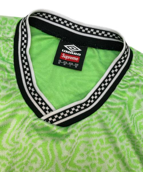 SUPREME（シュプリーム）SUPREME (シュプリーム) UMBRO (アンブロ) Jacquard Soccer Jersey グリーン サイズ:Lの古着・服飾アイテム