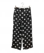 tricot COMME des GARCONSトリココムデギャルソン）の古着「ドットパンツ」｜ブラック×ホワイト