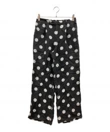 tricot COMME des GARCONS（トリココムデギャルソン）の古着「ドットパンツ」｜ブラック×ホワイト