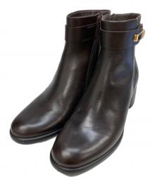 ECCO（エコー）の古着「スカルプテッド エルエックス ブーツ」｜ブラウン