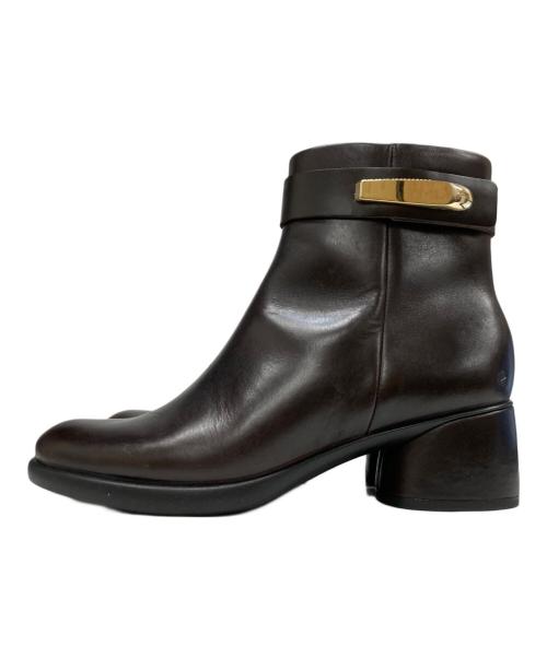 ECCO（エコー）ECCO (エコー) スカルプテッド エルエックス ブーツ ブラウン サイズ:24.5の古着・服飾アイテム