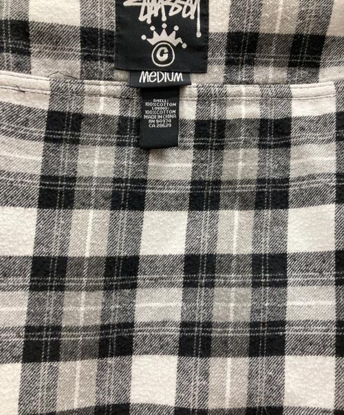 stussy（ステューシー）stussy (ステューシー) 裏地チェックジャケット グレー サイズ:Mの古着・服飾アイテム