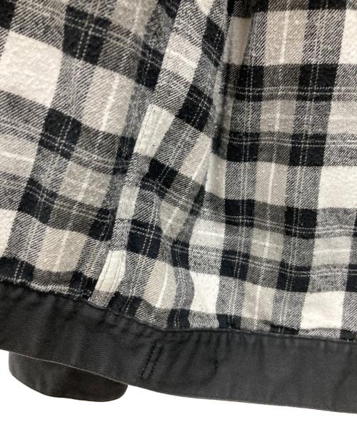 stussy（ステューシー）stussy (ステューシー) 裏地チェックジャケット グレー サイズ:Mの古着・服飾アイテム