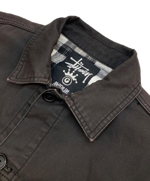 stussy（ステューシー）stussy (ステューシー) 裏地チェックジャケット グレー サイズ:Mの古着・服飾アイテム