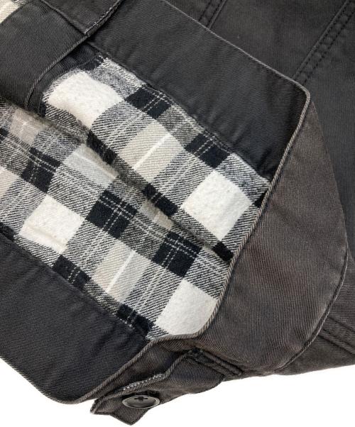 stussy（ステューシー）stussy (ステューシー) 裏地チェックジャケット グレー サイズ:Mの古着・服飾アイテム