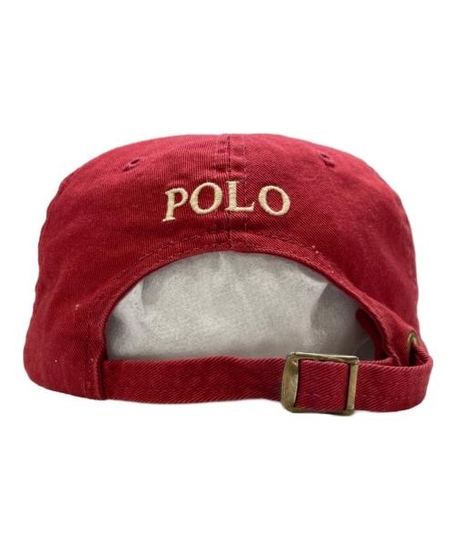 POLO RALPH LAUREN（ポロ・ラルフローレン）POLO RALPH LAUREN (ポロ・ラルフローレン) 90s星条旗ロゴキャップ レッド サイズ:ONE SIZEの古着・服飾アイテム
