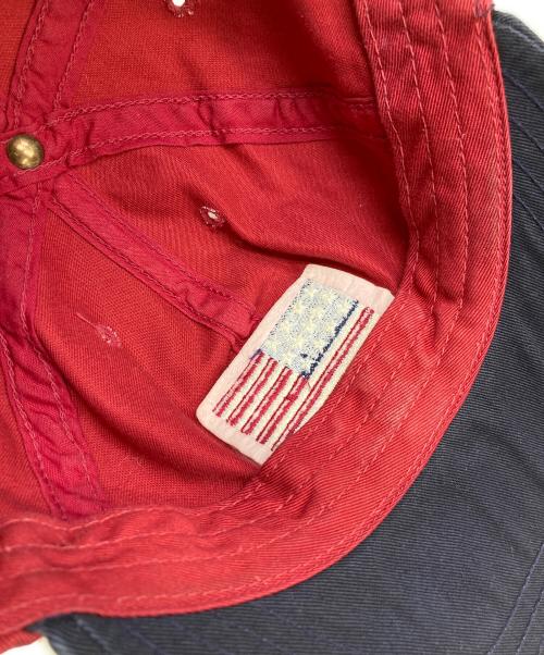 POLO RALPH LAUREN（ポロ・ラルフローレン）POLO RALPH LAUREN (ポロ・ラルフローレン) 90s星条旗ロゴキャップ レッド サイズ:ONE SIZEの古着・服飾アイテム