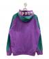 SUPREME (シュプリーム) Paneled Hooded Sweatshirt パープル×グリーン サイズ:L：8000円