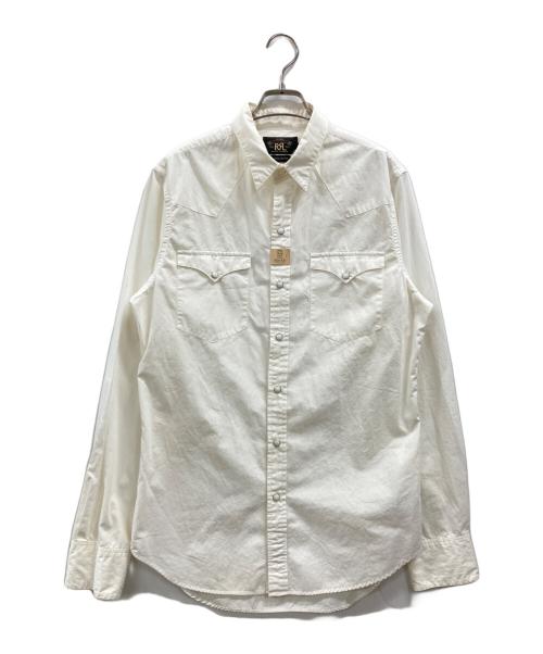 RRL（ダブルアールエル）RRL (ダブルアールエル) WESTERN SHIRT ホワイト サイズ:Mの古着・服飾アイテム