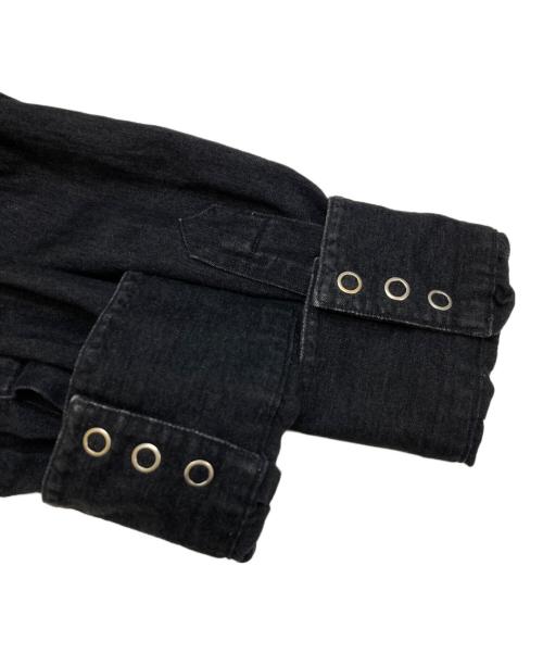 RRL（ダブルアールエル）RRL (ダブルアールエル) BLACK DENIM WESTERN SHIRT ブラック サイズ:Mの古着・服飾アイテム