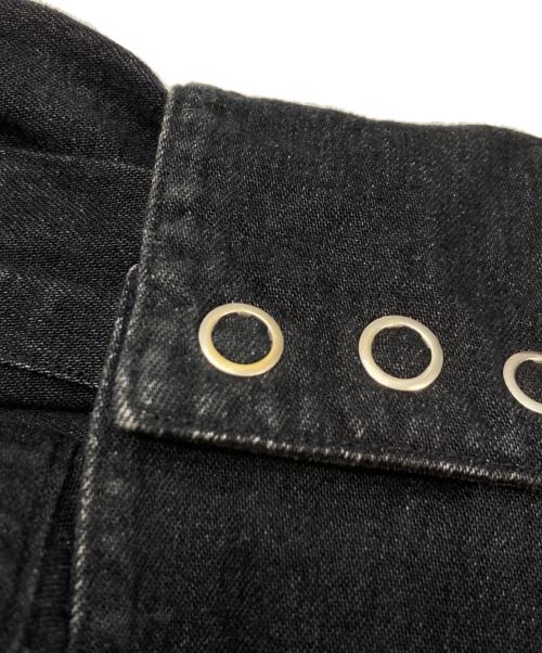 RRL（ダブルアールエル）RRL (ダブルアールエル) BLACK DENIM WESTERN SHIRT ブラック サイズ:Mの古着・服飾アイテム