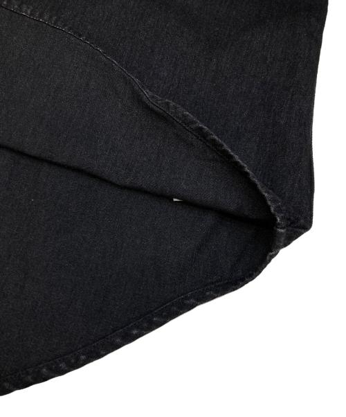 RRL（ダブルアールエル）RRL (ダブルアールエル) BLACK DENIM WESTERN SHIRT ブラック サイズ:Mの古着・服飾アイテム
