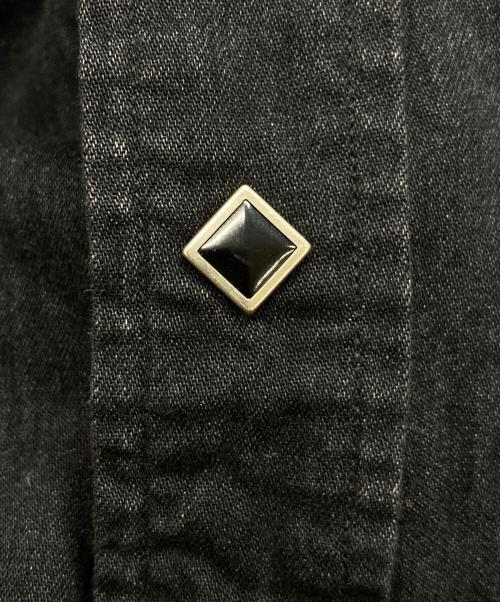 RRL（ダブルアールエル）RRL (ダブルアールエル) BLACK DENIM WESTERN SHIRT ブラック サイズ:Mの古着・服飾アイテム