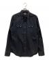 RRL（ダブルアールエル）の古着「BLACK DENIM WESTERN SHIRT」｜ブラック