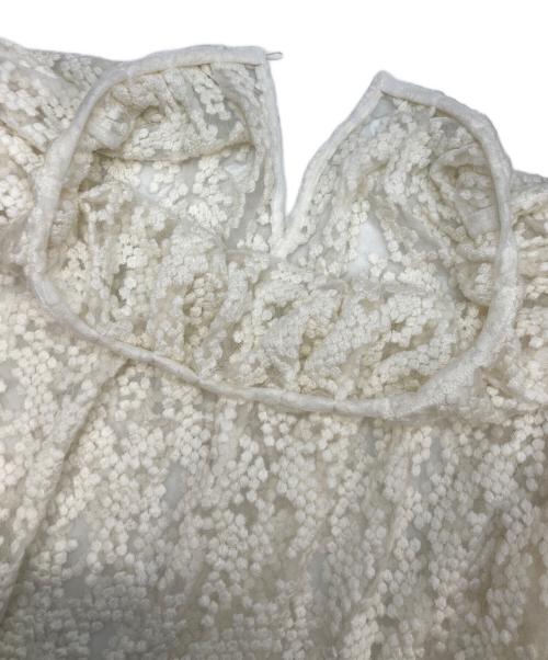 IENA（イエナ）IENA (イエナ) ドット ギャザーブラウス ホワイト サイズ:FREEの古着・服飾アイテム