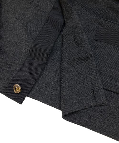 Salvatore Ferragamo（サルヴァトーレ フェラガモ）Salvatore Ferragamo (サルヴァトーレ フェラガモ) 金ボタンロングカーディガン ブラック サイズ:Mの古着・服飾アイテム
