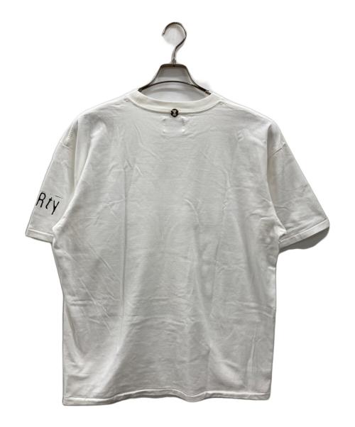 insonnia（インソニア）insonnia (インソニア) SONIC YOUTH MK ALIEN TEE オレンジ×ホワイト サイズ:2の古着・服飾アイテム