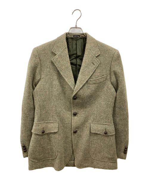 RRL（ダブルアールエル）RRL (ダブルアールエル) Harris Tweed (ハリスツイード) 3Bツイードジャケット グリーン サイズ:38-Rの古着・服飾アイテム