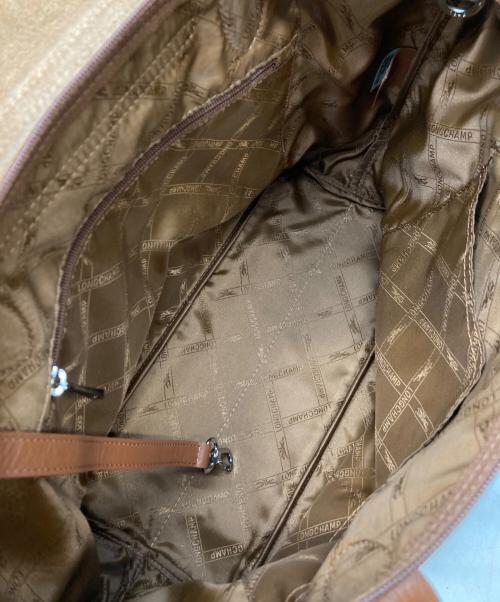 LONGCHAMP（ロンシャン）LONGCHAMP (ロンシャン) プリアージュ オールレザー トートバッグ ブラウンの古着・服飾アイテム