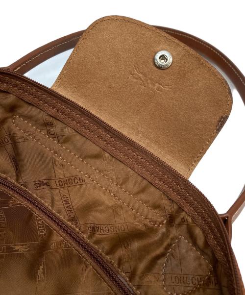 LONGCHAMP（ロンシャン）LONGCHAMP (ロンシャン) プリアージュ オールレザー トートバッグ ブラウンの古着・服飾アイテム