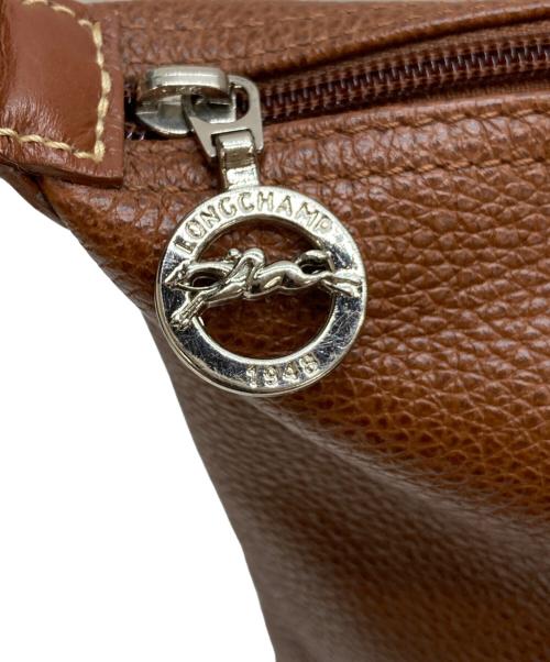 LONGCHAMP（ロンシャン）LONGCHAMP (ロンシャン) プリアージュ オールレザー トートバッグ ブラウンの古着・服飾アイテム