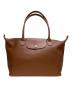 LONGCHAMP（ロンシャン）の古着「プリアージュ オールレザー トートバッグ」｜ブラウン